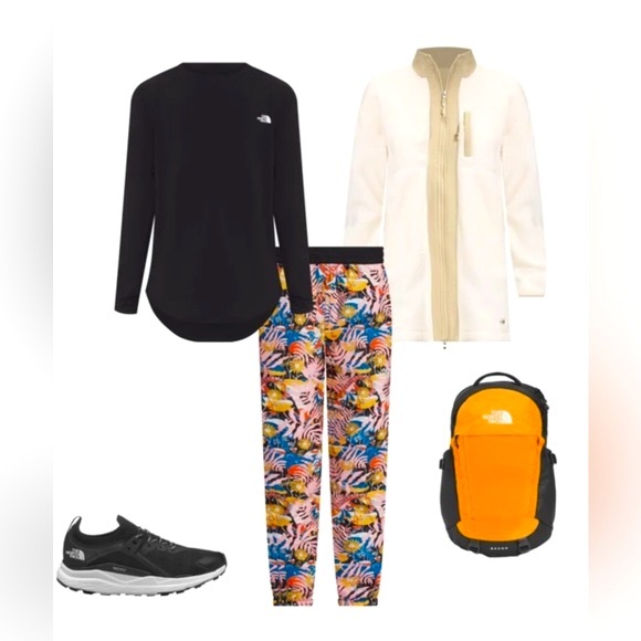 🎉HP🎉New! The North Face Floral Printed Hydrenaline 2000 Pants Womens Size L🌺 - Picture 7 of 16